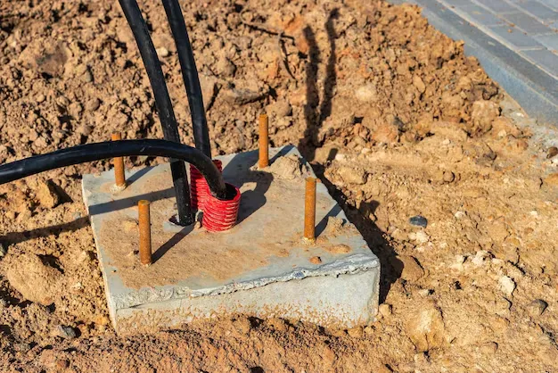 Electrician securing copper earth bonding to internal water pipework to ensure electrical safety.