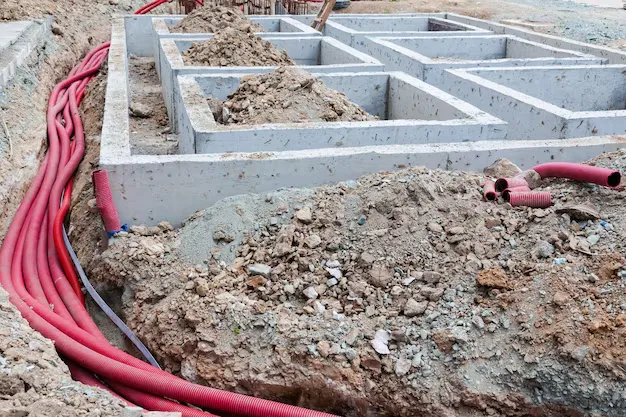 High-quality copper earth clamp professionally attached to a residential water pipe.